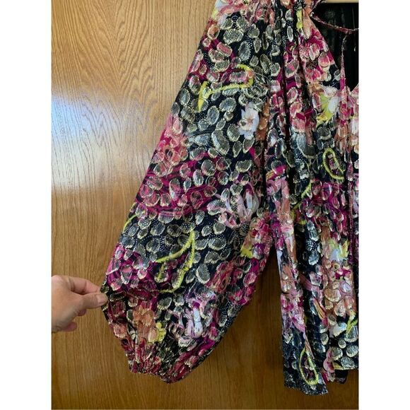 Kobi Halperin August Paisley Print Jacquard Blouse in Fire Multi Size‎ S - Picture 8 of 12